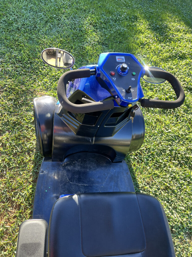 Vista superior - Scooter eléctrico para movilidad reducida